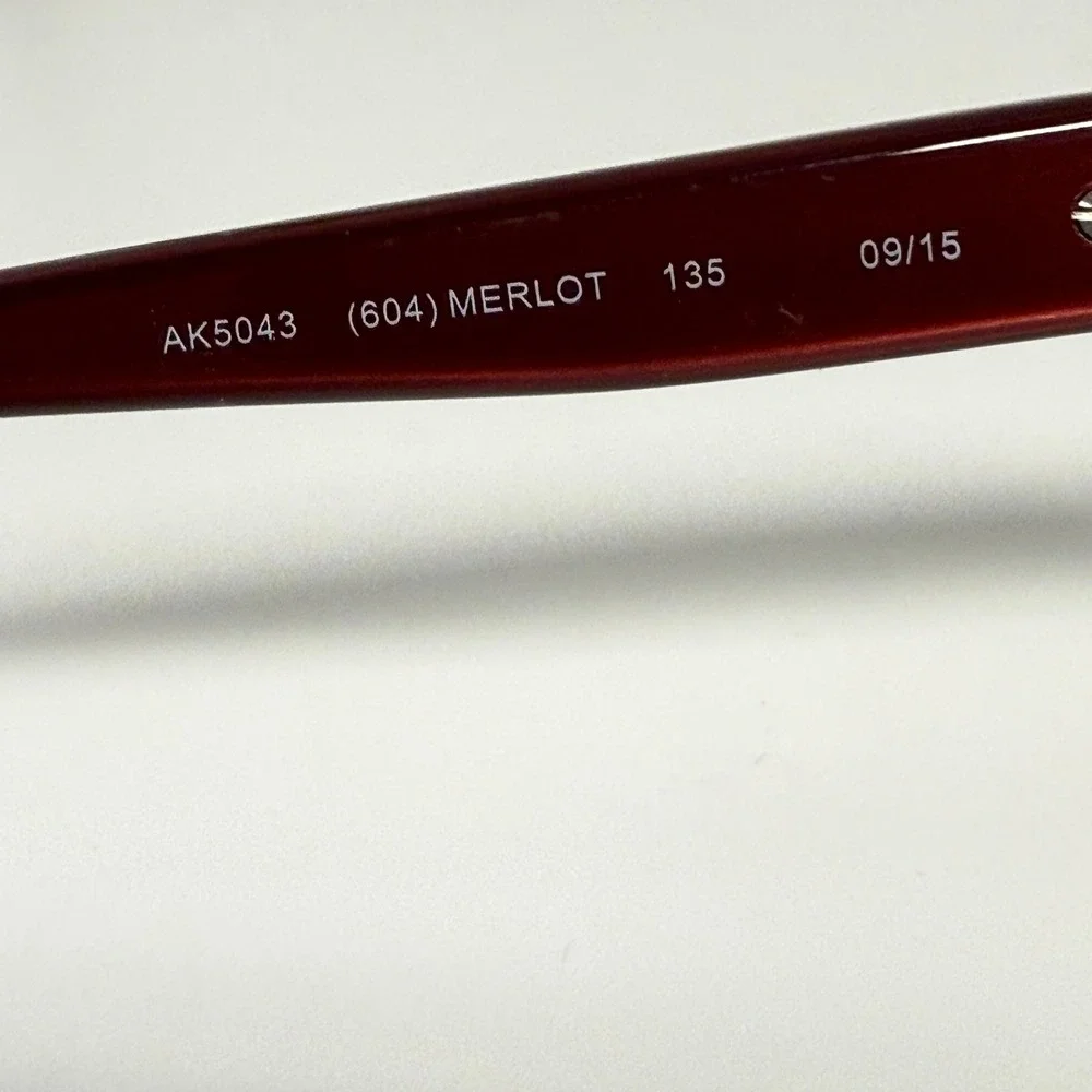Anne Klein AK5043 604 Merlot Eyeglasses‎ Frames 51-18-135 Brown Red Square Women